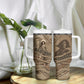 Black Cowboy Nat Love Tumbler With Handle Vintage Western Portrait Lasso