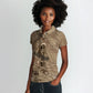 Black Cowboy Nat Love Women Polo Shirt Vintage Western Portrait Lasso