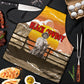 Black Cowboy Bill Pickett Apron Retro Sunset Western Design