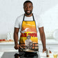 Black Cowboy Bill Pickett Apron Retro Sunset Western Design