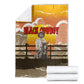 Black Cowboy Bill Pickett Blanket Retro Sunset Western Design
