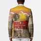 Black Cowboy Bill Pickett Blazer Retro Sunset Western Design