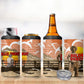 Black Cowboy Bill Pickett 4 in 1 Can Cooler Tumbler Retro Sunset Western Design