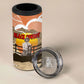 Black Cowboy Bill Pickett 4 in 1 Can Cooler Tumbler Retro Sunset Western Design