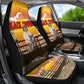 Black Cowboy Bill Pickett Car Seat Cover Retro Sunset Western Design