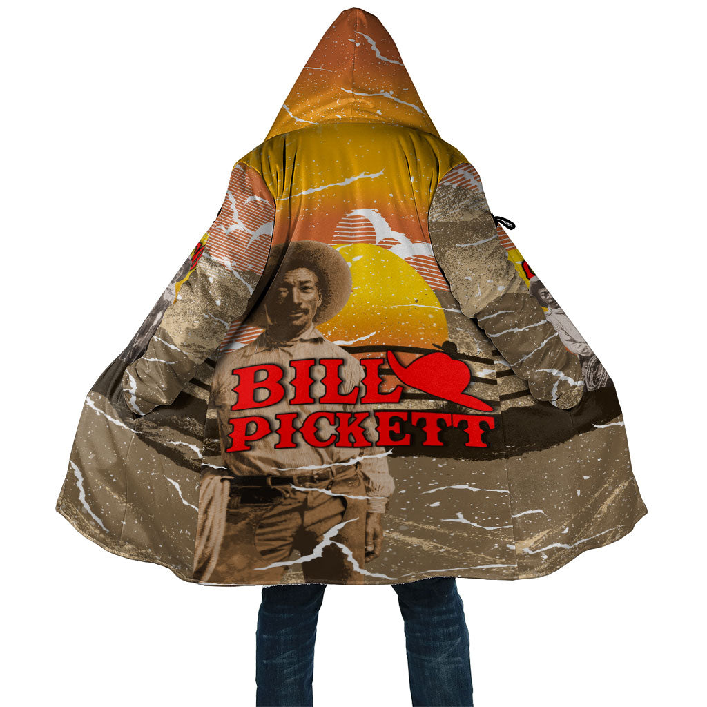 Black Cowboy Bill Pickett Cloak Retro Sunset Western Design