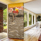 Black Cowboy Bill Pickett Door Cover Retro Sunset Western Design
