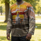 Black Cowboy Bill Pickett Hockey Jersey Retro Sunset Western Design