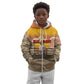 Black Cowboy Bill Pickett Kid Hoodie Retro Sunset Western Design