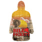 Black Cowboy Bill Pickett Kid Wearable Blanket Hoodie Retro Sunset Western Design