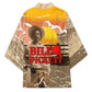 Black Cowboy Bill Pickett Kimono Retro Sunset Western Design