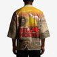 Black Cowboy Bill Pickett Kimono Retro Sunset Western Design