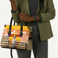 Black Cowboy Bill Pickett Leather Bag Retro Sunset Western Design