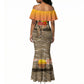 Black Cowboy Bill Pickett Mermaid Dress Retro Sunset Western Design