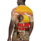 Black Cowboy Bill Pickett Rugby Jersey Retro Sunset Western Design