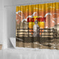 Black Cowboy Bill Pickett Shower Curtain Retro Sunset Western Design
