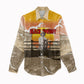 Black Cowboy Bill Pickett Women Casual Shirt Retro Sunset Western Design