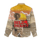 Black Cowboy Bill Pickett Women Casual Shirt Retro Sunset Western Design