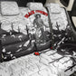 Black Cowboy Nat Love Back Car Seat Cover Comic Style Desert Line Art Red Typography