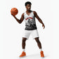 Black Cowboy Nat Love Basketball Jersey Comic Style Desert Line Art Red Typography