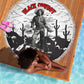 Black Cowboy Nat Love Beach Blanket Comic Style Desert Line Art Red Typography