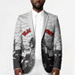 Black Cowboy Nat Love Blazer Comic Style Desert Line Art Red Typography