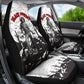 Black Cowboy Nat Love Car Seat Cover Comic Style Desert Line Art Red Typography
