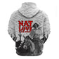 Black Cowboy Nat Love Hoodie Comic Style Desert Line Art Red Typography