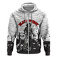 Black Cowboy Nat Love Hoodie Comic Style Desert Line Art Red Typography