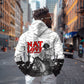 Black Cowboy Nat Love Hoodie Comic Style Desert Line Art Red Typography