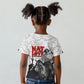 Black Cowboy Nat Love Kid T shirt Comic Style Desert Line Art Red Typography