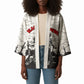 Black Cowboy Nat Love Kimono Comic Style Desert Line Art Red Typography