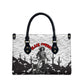 Black Cowboy Nat Love Leather Bag Comic Style Desert Line Art Red Typography