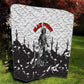 Black Cowboy Nat Love Quilt Comic Style Desert Line Art Red Typography
