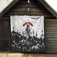 Black Cowboy Nat Love Quilt Comic Style Desert Line Art Red Typography