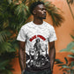 Black Cowboy Nat Love T shirt Comic Style Desert Line Art Red Typography