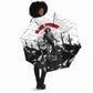 Black Cowboy Nat Love Umbrella Comic Style Desert Line Art Red Typography