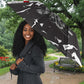 Black Cowboy Nat Love Umbrella Comic Style Desert Line Art Red Typography