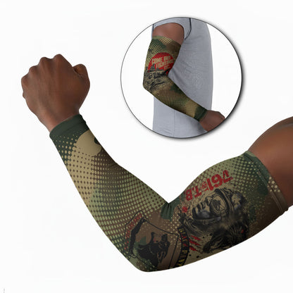 761st Tank Battalion Black Panthers Arm Sleeves Come Out Fighting Military - Camouflage Halftone