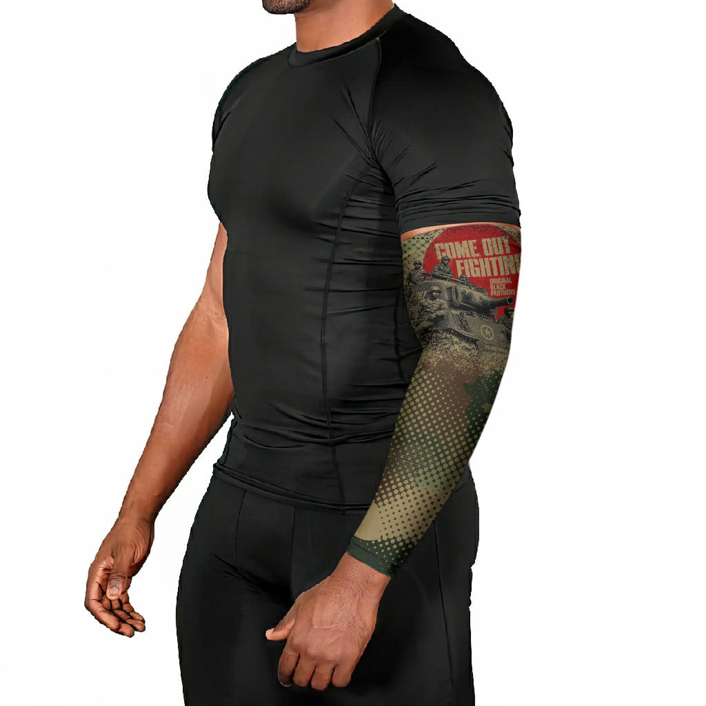 761st Tank Battalion Black Panthers Arm Sleeves Come Out Fighting Military - Camouflage Halftone