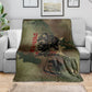 761st Tank Battalion Black Panthers Blanket Come Out Fighting Military - Camouflage Halftone