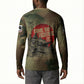 761st Tank Battalion Black Panthers Button Sweatshirt Come Out Fighting Military - Camouflage Halftone