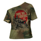 761st Tank Battalion Black Panthers Cross Shoulder Shirt Come Out Fighting Military - Camouflage Halftone
