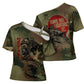 761st Tank Battalion Black Panthers Cross Shoulder Shirt Come Out Fighting Military - Camouflage Halftone