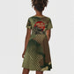 761st Tank Battalion Black Panthers Kid Short Sleeve Dress Come Out Fighting Military - Camouflage Halftone