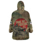 761st Tank Battalion Black Panthers Kid Wearable Blanket Hoodie Come Out Fighting Military - Camouflage Halftone