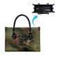 761st Tank Battalion Black Panthers Leather Bag Come Out Fighting Military - Camouflage Halftone