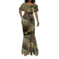 761st Tank Battalion Black Panthers Mermaid Dress Come Out Fighting Military - Camouflage Halftone