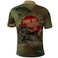 761st Tank Battalion Black Panthers Polo Shirt Come Out Fighting Military - Camouflage Halftone
