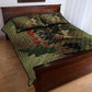 761st Tank Battalion Black Panthers Quilt Bed Set Come Out Fighting Military - Camouflage Halftone